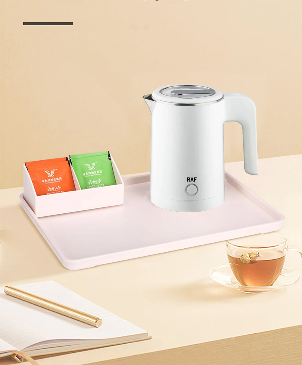 Travel Electric Kettle Tea Coffee 0.8L Stainless Steel Portable Water Boiler Pot For Hotel Family Trip Kitchen Smart Kettle Pot