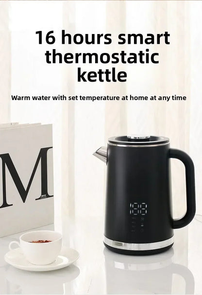 Smart Thermostatic 1.7L Electric Kettles Household Stainless Steel Kettle Double-Layer Insulation Boiling Water Electric Kettle