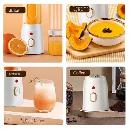 Portable Electric Fruit Juicer Machine Shakes and Smoothies Personal Travel Blender