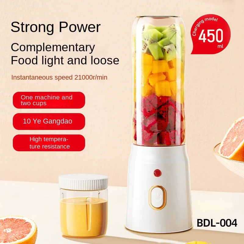 Portable Electric Fruit Juicer Machine Shakes and Smoothies Personal Travel Blender