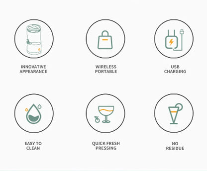 Extractor Fully Automatic Fruit Household Juicer Portable Juice Machine Residue Separation Bidirectional Spiral Fruit Juicer Cup