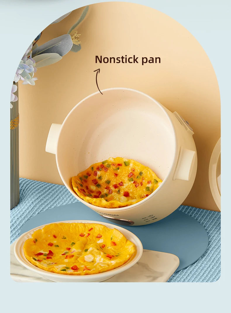 2.0L Rice Cooker Multifunctional Household Porridge Cooking Rice Cooker With Steamer Double Layer Non-Stick Electric Cooker 220V