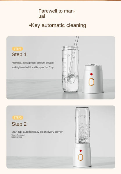 Portable Electric Fruit Juicer Machine Shakes and Smoothies Personal Travel Blender