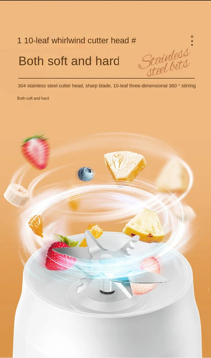 Portable Electric Fruit Juicer Machine Shakes and Smoothies Personal Travel Blender