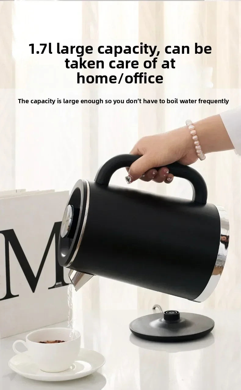 Smart Thermostatic 1.7L Electric Kettles Household Stainless Steel Kettle Double-Layer Insulation Boiling Water Electric Kettle