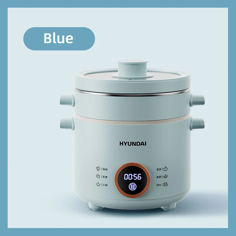 2.0L Rice Cooker Multifunctional Household Porridge Cooking Rice Cooker With Steamer Double Layer Non-Stick Electric Cooker 220V