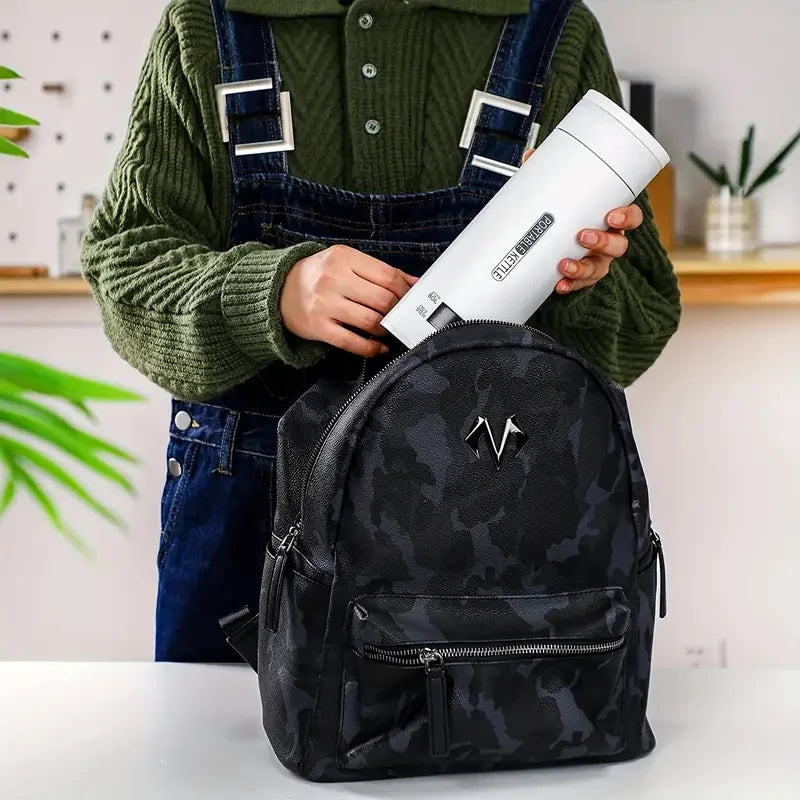 Travel Electric Kettle Portable Small Mini Tea Coffee Kettle Water Boiler, Water Heater Steel & Auto Shut-Off & Boil Dry Protect