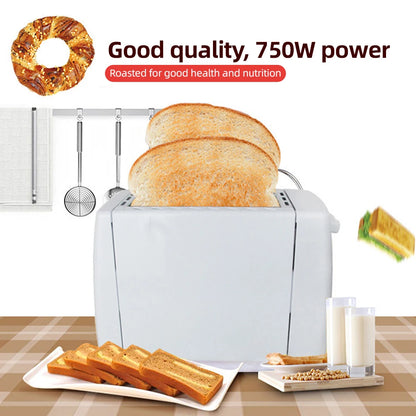 Toaster 2 Slice Wide Slot with 6 Preset Temperature and Timing Small Stainless Steel Bread Toaster with Manual Stop