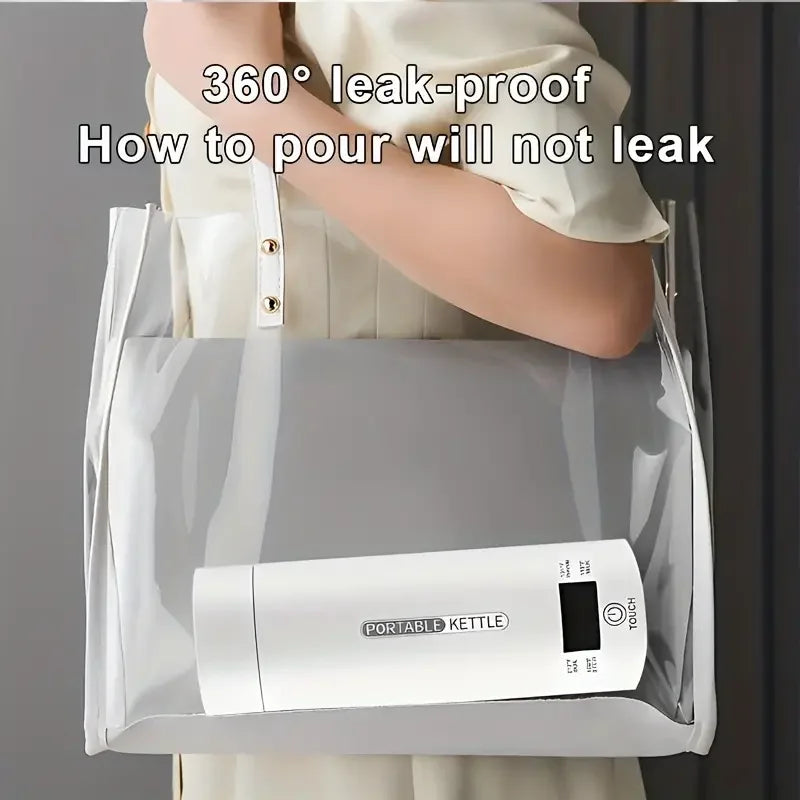 Travel Electric Kettle Portable Small Mini Tea Coffee Kettle Water Boiler, Water Heater Steel & Auto Shut-Off & Boil Dry Protect