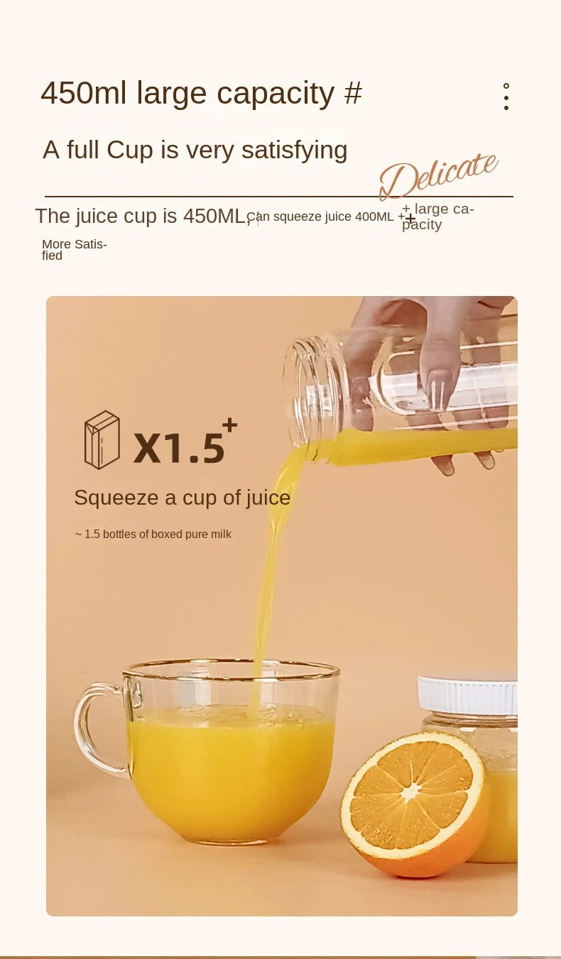 Portable Electric Fruit Juicer Machine Shakes and Smoothies Personal Travel Blender