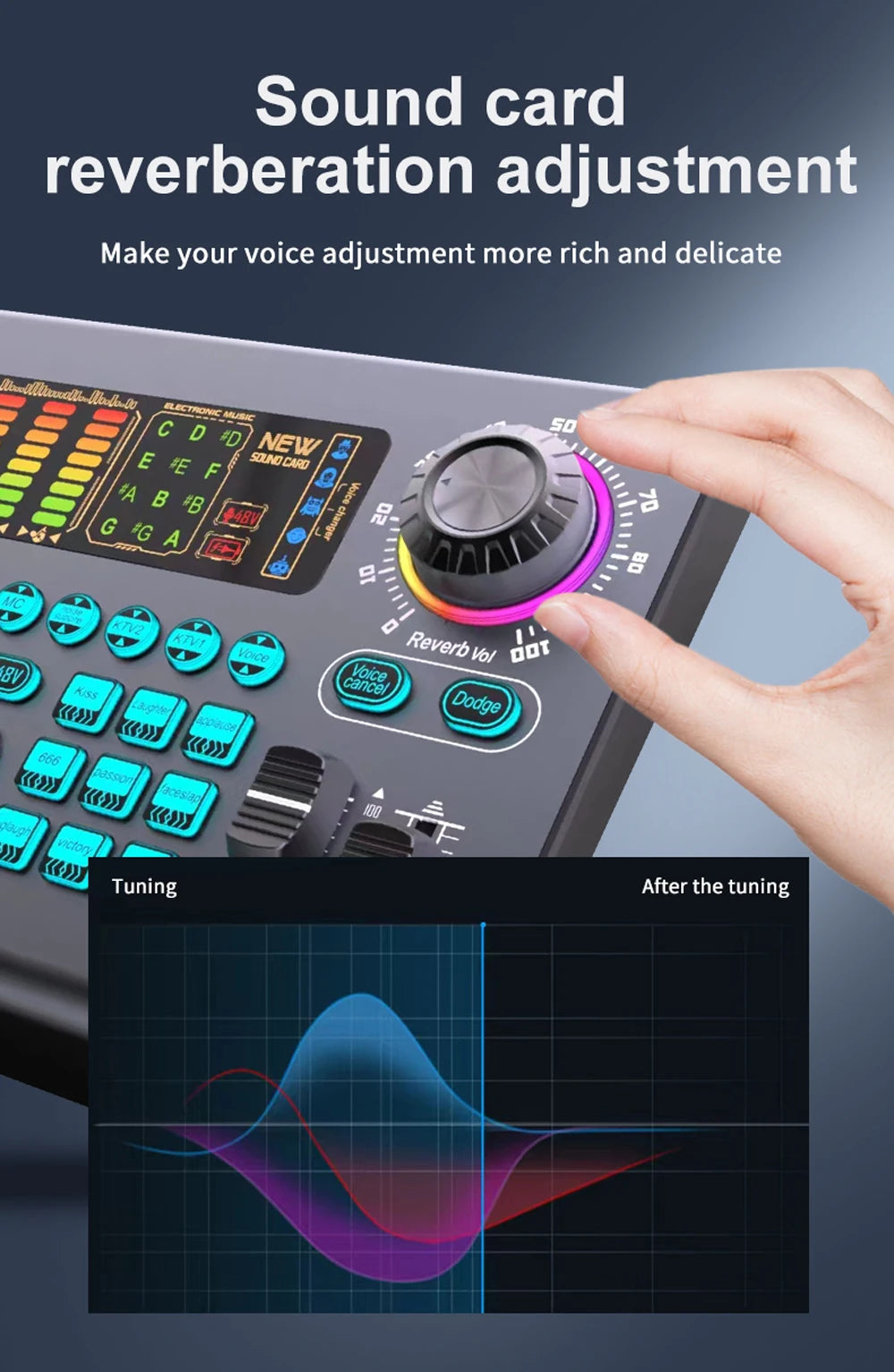 Zealsound Professional 48V XLR Microphone for PC Recording Singing Streaming Gaming