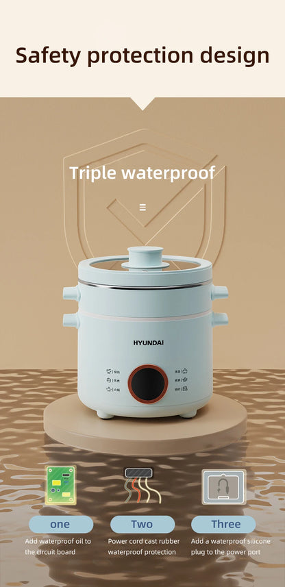 2.0L Rice Cooker Multifunctional Household Porridge Cooking Rice Cooker With Steamer Double Layer Non-Stick Electric Cooker 220V