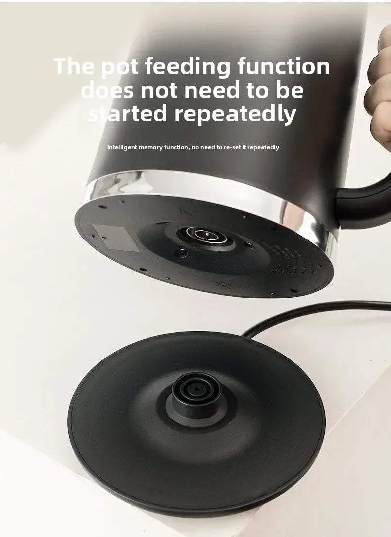 Smart Thermostatic 1.7L Electric Kettles Household Stainless Steel Kettle Double-Layer Insulation Boiling Water Electric Kettle