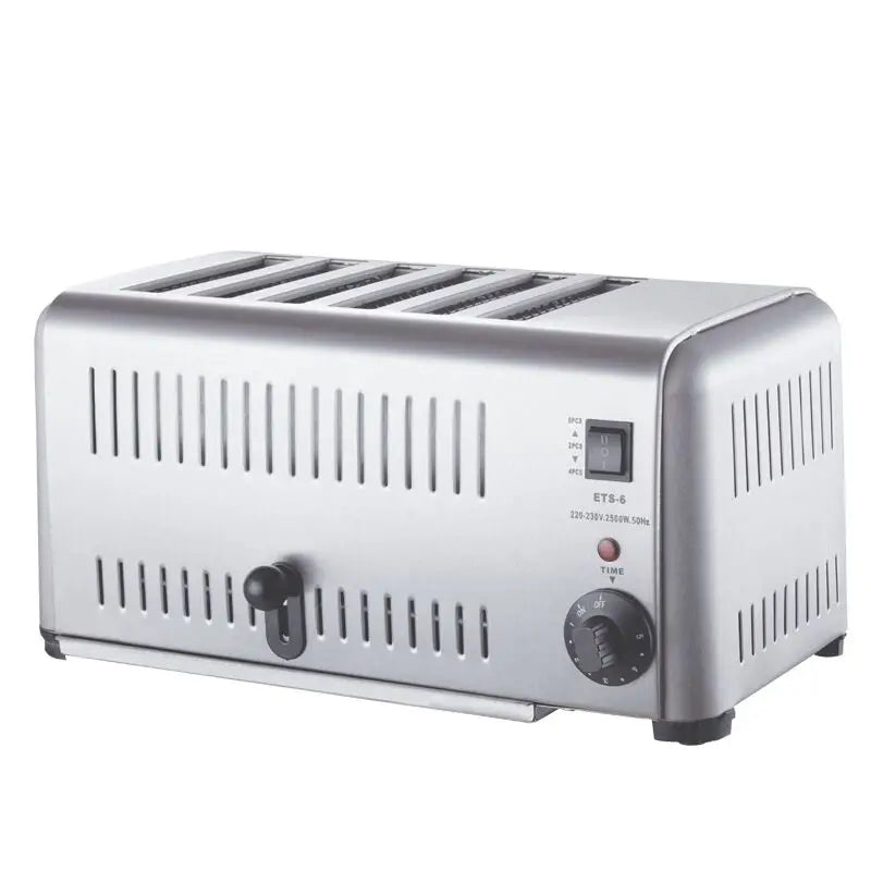 Toaster Commercial 4-6-piece Chinese Hamburger Heater Sandwich Toaster Toaster Kitchen Breakfast Machine 304 stainless steel