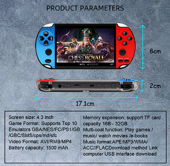 The GAMINJA X7 handheld game console
