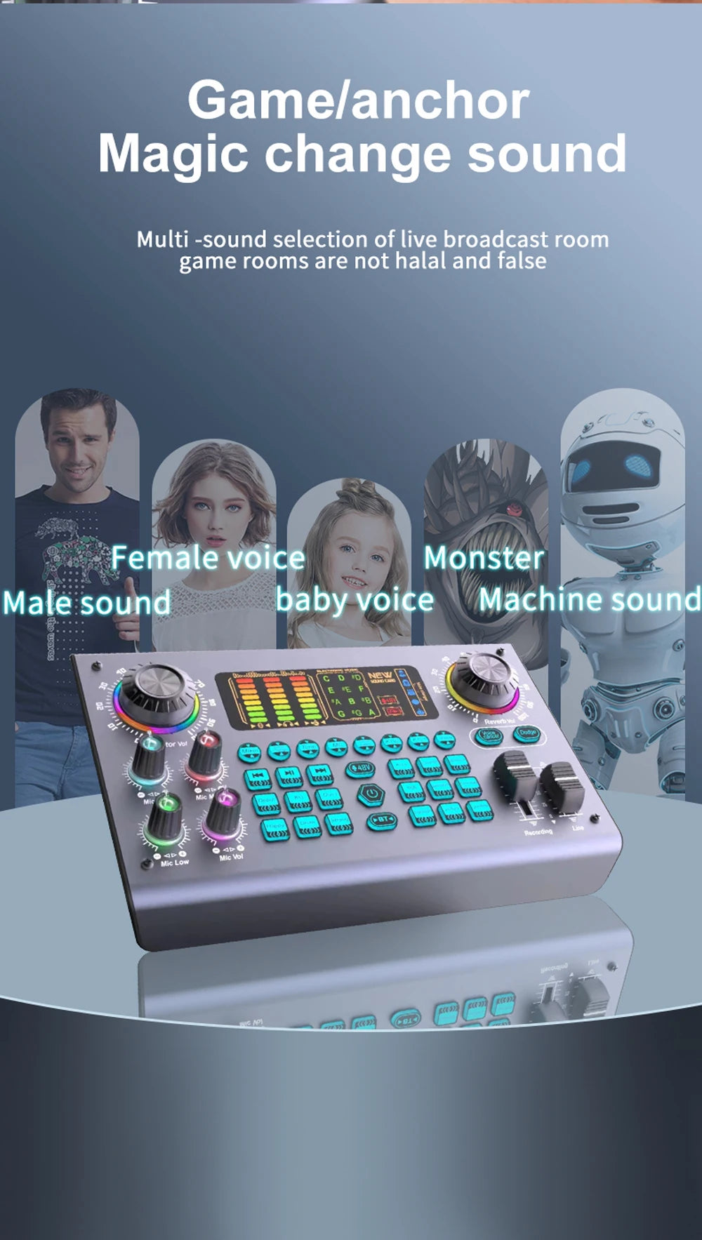 Zealsound Professional 48V XLR Microphone for PC Recording Singing Streaming Gaming