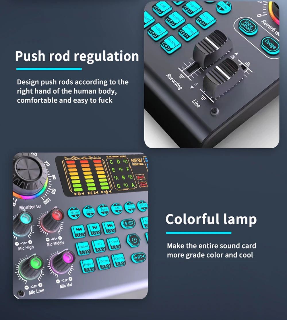 Zealsound Professional 48V XLR Microphone for PC Recording Singing Streaming Gaming