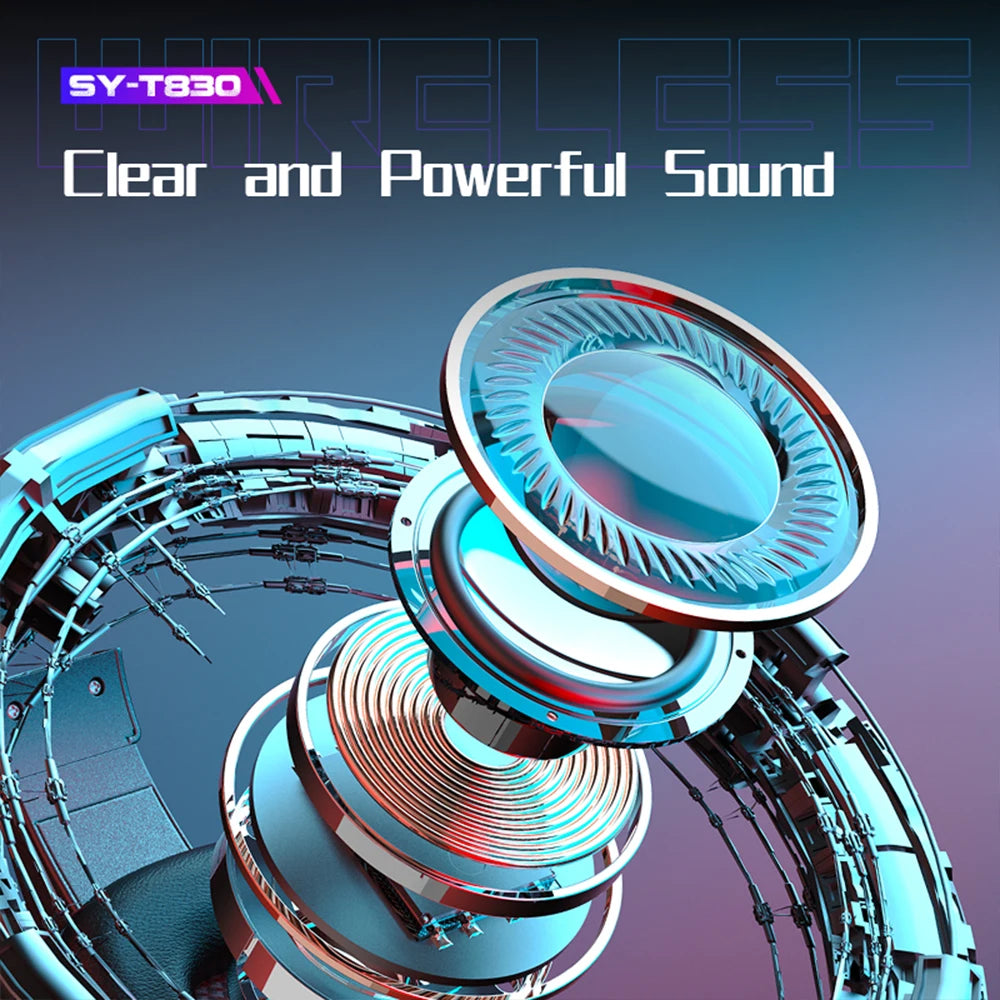 Wireless Bluetooth 5.1 Gaming Headphone Strong Bass Stereo Earphone Noise Reduction Helmet With Mic Low Latency Game Big Headset