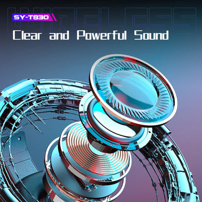 Wireless Bluetooth 5.1 Gaming Headphone Strong Bass Stereo Earphone Noise Reduction Helmet With Mic Low Latency Game Big Headset
